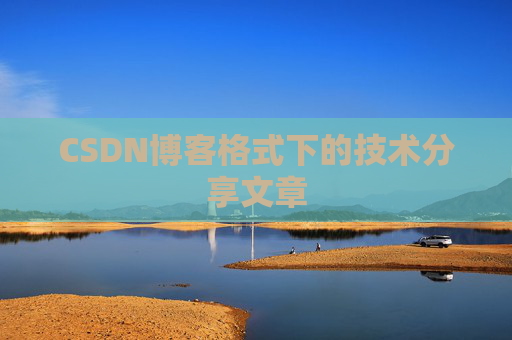 CSDN博客格式下的技术分享文章